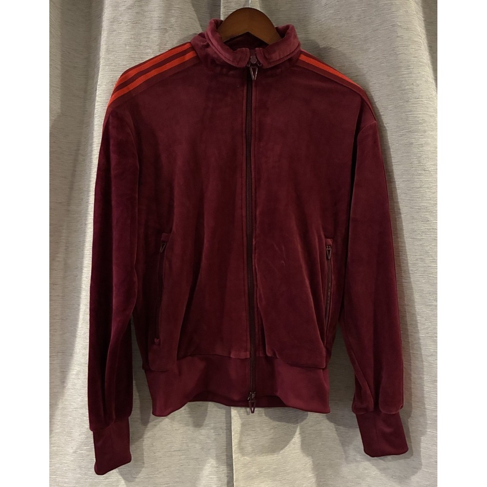 Unisex Velour Maroon Adidas X Ivy Park Jacket Track Cherry Wood Beyonce Size S